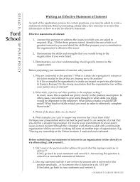 But sometimes it works either way. Writing An Effective Statement Of Interest