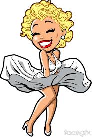 marilyn monroe cartoon vector for Free Download | Portrait dessin ...