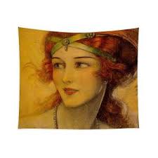 Portrait of Nora Allen Tapestry by William Mainwaring Palin