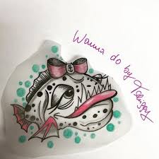 Wannado Tschiggysbubblegumarttattoo Tschiggy Tschiggys Fisch Fish Hafenliebe Hamburgtattoo Tattoo Hamburg Tattoo Studio Hamburg Fisch Madchen