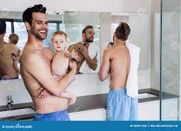 Father Son Shaving Shirtless Stock Photos - Free & Royalty-Free Stock  Photos from Dreamstime