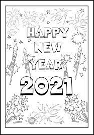 Get free best printable coloring pictures and pages for free in jpeg, png format. Happy New Year 2021 Coloring Page Free Printable Coloring Pages For Kids