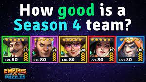 Последние твиты от empires & puzzles (@empirespuzzles). Just How Good Is A Season 4 Team Of Heroes Empires And Puzzles Youtube