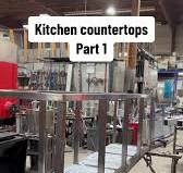 Custom Stainless Steel Kitchen Countertops Fabrication