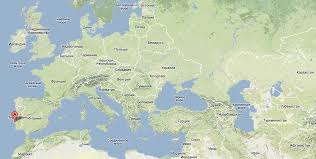 Страна расположена на пиренейском полуострове. Portugaliya Na Karte Mira