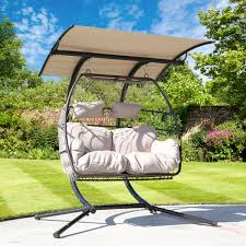 Ergonomic design and natural wood armrest on this outdoor recliner provides a. Double Swing Chair Hammocks You Ll Love In 2021 Wayfair