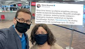 Premier Wraz Z Zona Zaszczepili Sie Astrazeneca