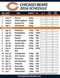 7 Best Chicago Bears Schedule Images Chicago Bears