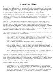 First, you will need to know the procedure that will guide you in evaluating a paper. Critique Argument Reason