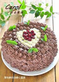 雙色鮮奶油愛心蛋糕 layer cake cake fillings layered cake