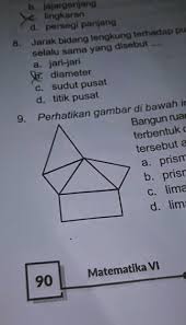 Untuk memahami cara menggunakan rumus di atas. Bangun Ruang Yang Dapat Terbentuk Dari Rangkaian Tersebut Adalaha Prisma Segi Empatb Prisma Brainly Co Id