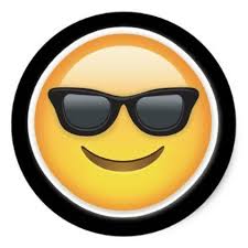 A yellow face with a broad, closed… read more. Happy Cool Sun Glasses Emoji Stickers Emoji Emojis Smiley Smilies Emoji Stickers Emoji Faces Emoticon
