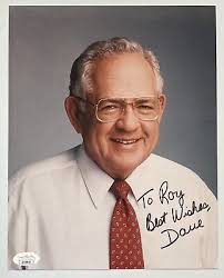 Wendy's Founder Dave Thomas Signed Autograph 8x10 Photo