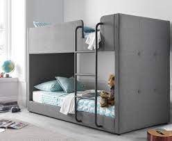 From upholstered and tufted to paneled with underbed storage, we have beds that will ensure years of support and comfort. Saturn Grey Fabric Bunk Bed 3ft Single