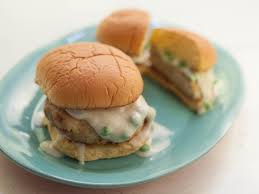 Chicken Pot Pie Burgers