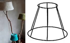 For a balanced look, a table lamp should have a lamp shade that is approximately 2/3 the height of the lamp. How To Make A Frame Lampshade Table Lamp Lampshade Frame For The Wire Floor Lamp