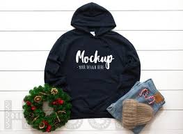 Free Gildan 18500 Navy Christmas Mockup Unisex Hoodie Mockup Mock Psd Free Psd Mockups In 2020 Mockup Free Psd Free Psd Mockups Templates Clothing Mockup