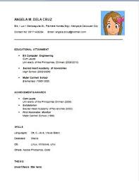 Simple resume sample for fresh graduate. Fresh Graduates Anne Breakable