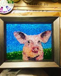 Stained Glass Mosaic Pig Courtesy Of Kickin Glass Kansas Mosaic Animals Mosaic Flowers Mosaic Crafts