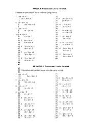 Matematik tingkatan 4 persamaan linear serentak akhir tahun melaka q4 link download. Contoh Soalan Persamaan Linear Serentak Tingkatan 4