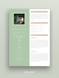 Pages Resume Template Cv For Ms Word Template Cover Letter Resume With Photo Instant Download Cv For Ms Word Agatha Resume Design Inspiration Graphic Design Resume Personal Branding Design