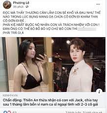 Không im lặng thêm, trưa ngày 8/8, thiên an chính thức lên tiếng thừa nhận sự việc có con với jack là sự thật, hé lộ cả hai đã quen được hơn 2 năm, chia tay sau 1 tháng cô hạ. F6zlbjpdsnid M