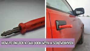 How to pick a lock with a bobby pin pull open a bobby pin and bend the tip. How To Unlock A Car Door With A Screwdriver Simple Guide Homenewtools