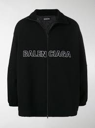 Balenciaga Oversized Logo Embroidered Virgin Wool Jacket In 1000 Black Modesens Balenciaga Jacket Balenciaga Clothing Jackets
