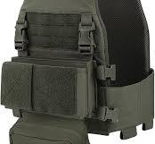 Chaleco táctico Molle para el pecho 500D, chaleco táctico de liberación  rápida modular para cargador FCSK MK3, mochila para caza de airsoft, Verde  ...