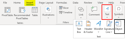 Embedded In Excel How To Insert Embedded Objects In Excel