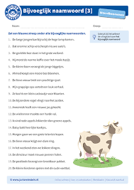 Met Dit Werkblad Ga Je Op Een Leuke Manier Oefenen Met Het Bijvoeglijk Naamwoord Lees De Zinnen Goed Door En Zet Een Blauwe St In 2020 Spellingsregels Taal Werkbladen
