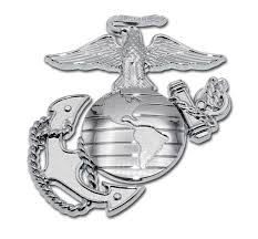Private collection, similar reproductions available. Marines Premium Anchor Chrome Emblem With Silver Accent Elektroplate