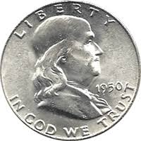 1950 Ben Franklin Half Dollar Value Cointrackers