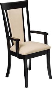 An elegant twist to a classic design. Amish Jamestown Upholstered Arm Chair With High Back Upholstered Arm Chair Dining Room Furniture Arrangement Solid Wood Dining Room Chairs