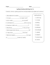 Create your own spelling lists or use our 3rd grade spelling lists. Spelling Worksheets General Spelling Worksheets