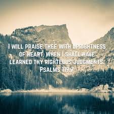 Psalms 119 7 King James Version Kjv Psalms Praise Bible Apps