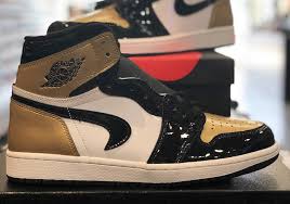 Air Jordan 1 Gold Toe Upside Down Swoosh Sneakerfiles