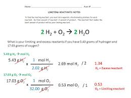 📗 need help with chemistry? Friday March 27 Objective Determine The Limiting Reactant In A Chemical Reaction Determine How Much Product Can Be Made Checkpoint Given The Equation Ppt Download