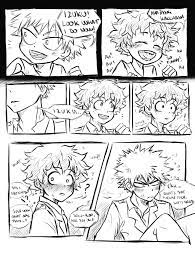 Bakudeku (bnha) #i should dig that cutesy bakudeku style more #boku no hero academia #bnha #my hero academia #mha #bakudeku #bakugo katsuki #bakugou katsuki #midoriya izuku #izuku mydoria #deku. My New Little Kinda Of A Comic Bakudeku This Time I Had This Scene In My Mind About Kacchan Calling I My Hero Academia Manga My Hero My Hero Academia Memes