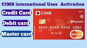 Terdapat banyak jenis kad debit yang boleh anda gunakan untuk bayaran seperti kad debit eon bank, kad debit public bank , kad debit tune money , kad debit cimb dan sebagainya. Moshims Aktifkan Kad Kredit Cimb Di Luar Negara Cute766