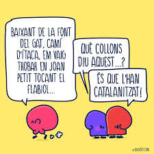🎶 Baixant de la Font del Gat, camí d'Ítaca, em vaig trobar en Joan Petit  tocant el flabiol... 🤔🎵 😵 Què collons diu aquest...? És que l'han  catalanitzat! #buixots #catalan #catalanspelmon #catalanitzant #