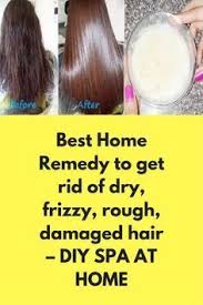 Stir the mixture well and apply it directly on hair. Best Home Remedy To Get Rid Of Dry Frizzy Rough Damaged Hair Diy Spa At Home Today I Am G Damaged Hair Diy Homemade Hair Treatments Homemade Hair Products
