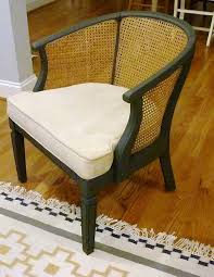 Refinished Cane Chair Black And Natural Furniture Cane Back Chairs Cane Chairs Painted