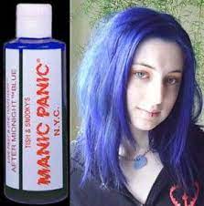 High voltage classic formula semi permanent hair dye 118ml. Manic Panic After Midnight Blue Reviews Photos Ingredients Makeupalley