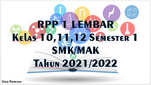 Rpp ppkn 1 lembar kelas 12 semester 1 dan 2. Rpp 1 Lembar Kelas 10 11 12 Smk Mak Semester 1 Tahun 2021 2022 Sinau Thewe Com