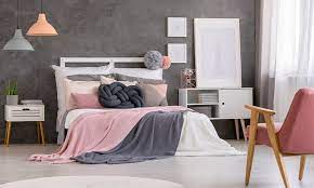 White & black bedroom the slick black of this bedroom's cabinets is an easy way to ground a large, airy space. Girls Bedroom Colours Check 8 Modern Ideas Design Cafe