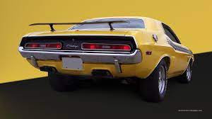1971 Rear View Dodge Challenger Challenger Rt Challenger