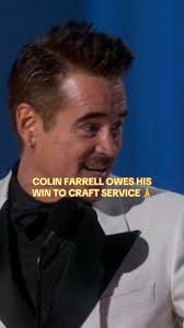 Colin Farrell gave craft services the recognition they deserve in his  acceptance speech.