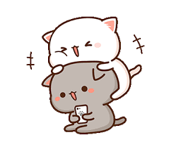 mochi mochi peach cat friend cute bear drawings chibi cat cute cartoon pictures