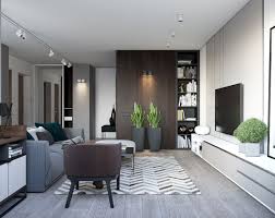 Alternatively use the awkward area to house larger, bulkier furniture pieces such as sideboards and tv units. Spacious Looking One Bedroom Apartment With Dark Wood Accents Small Living Room Design Small House Interior Design Apartment Design